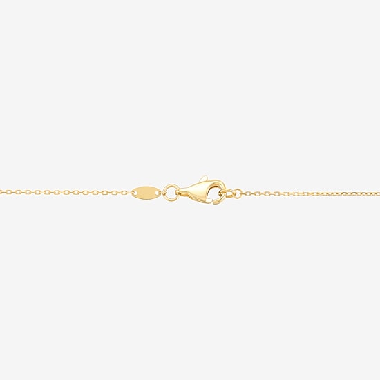 Bonded Brilliance Womens 14K Gold Bonded With Sterling Silver 18 Inch Link Chain Necklace
