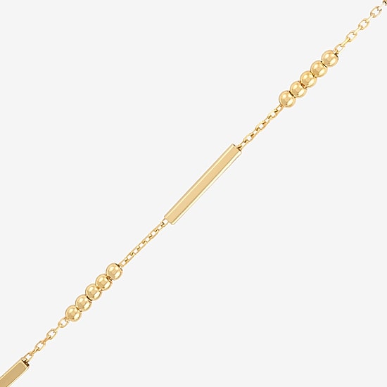 Bonded Brilliance Womens 14K Gold Bonded With Sterling Silver 18 Inch Link Chain Necklace