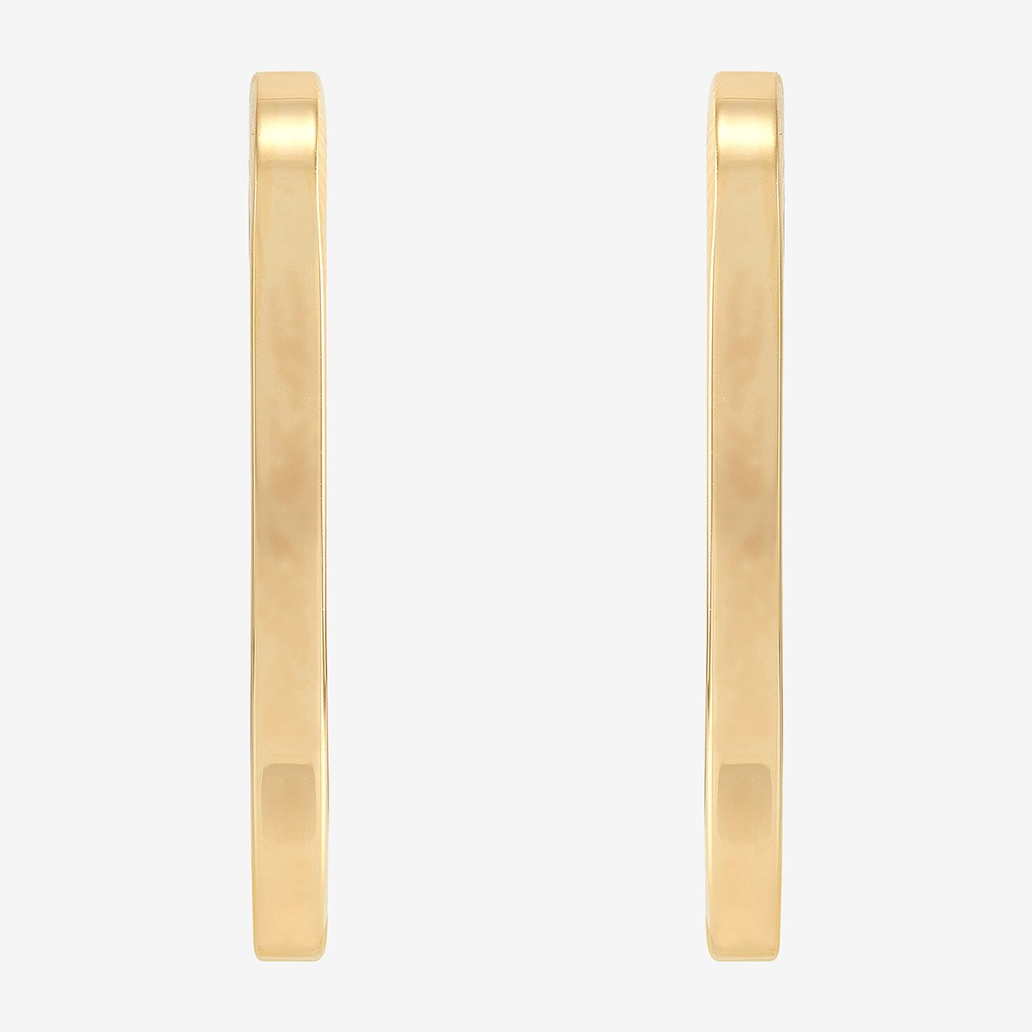 Limited Quantities! Womens 18K Gold Over Silver 33mm Hoop Earrings