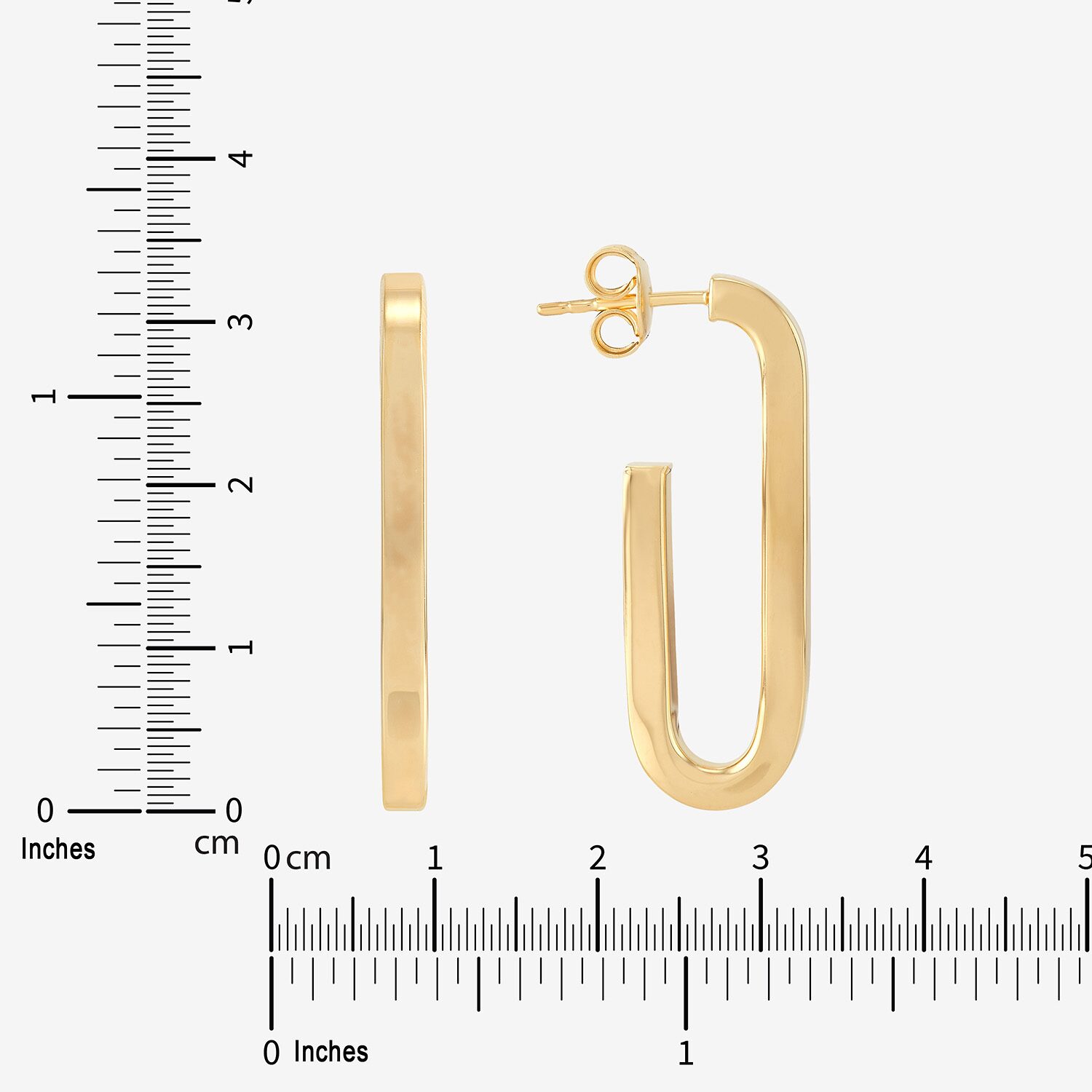 Limited Quantities! Womens 18K Gold Over Silver 33mm Hoop Earrings