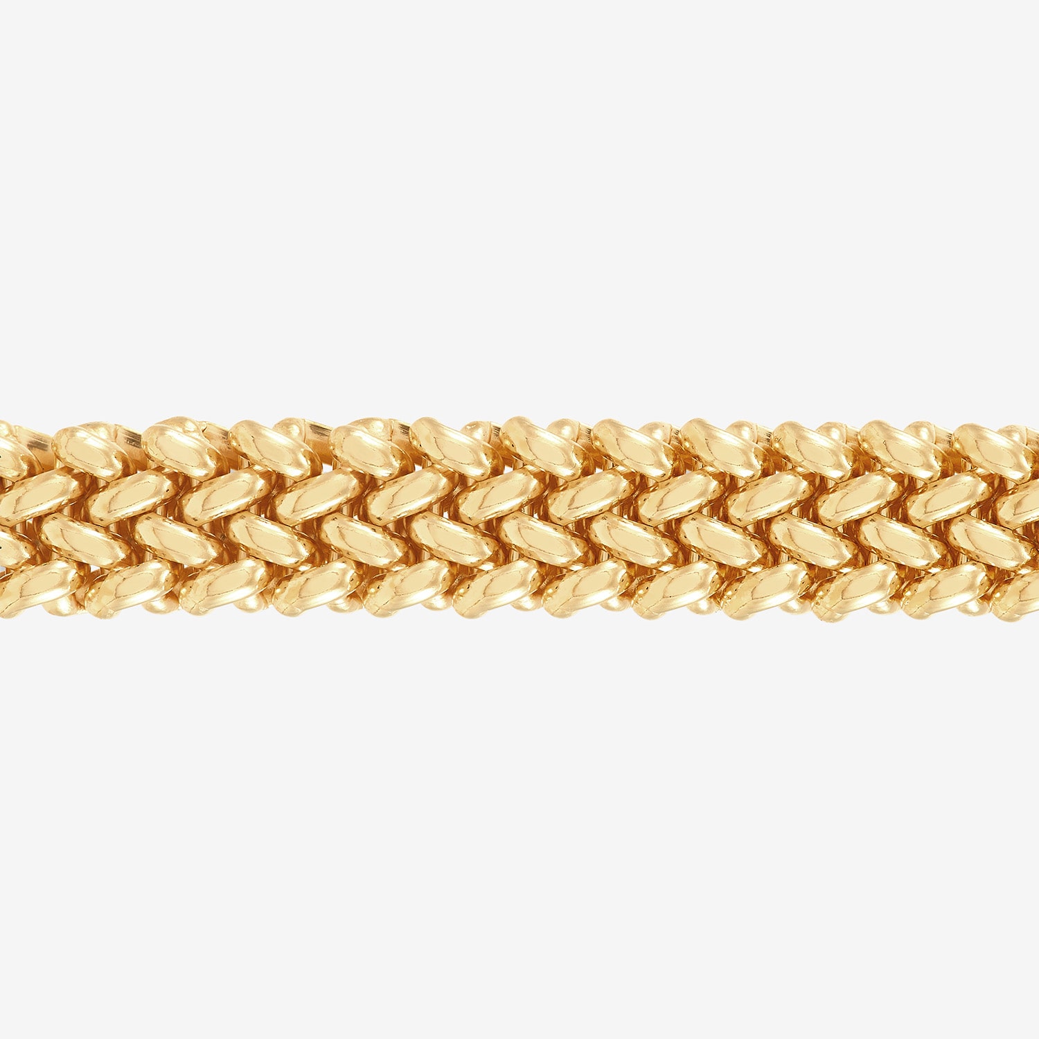 Limited Quantities! Womens 18K Gold Over Silver 7.5 Inch Solid Link Chain Bracelet
