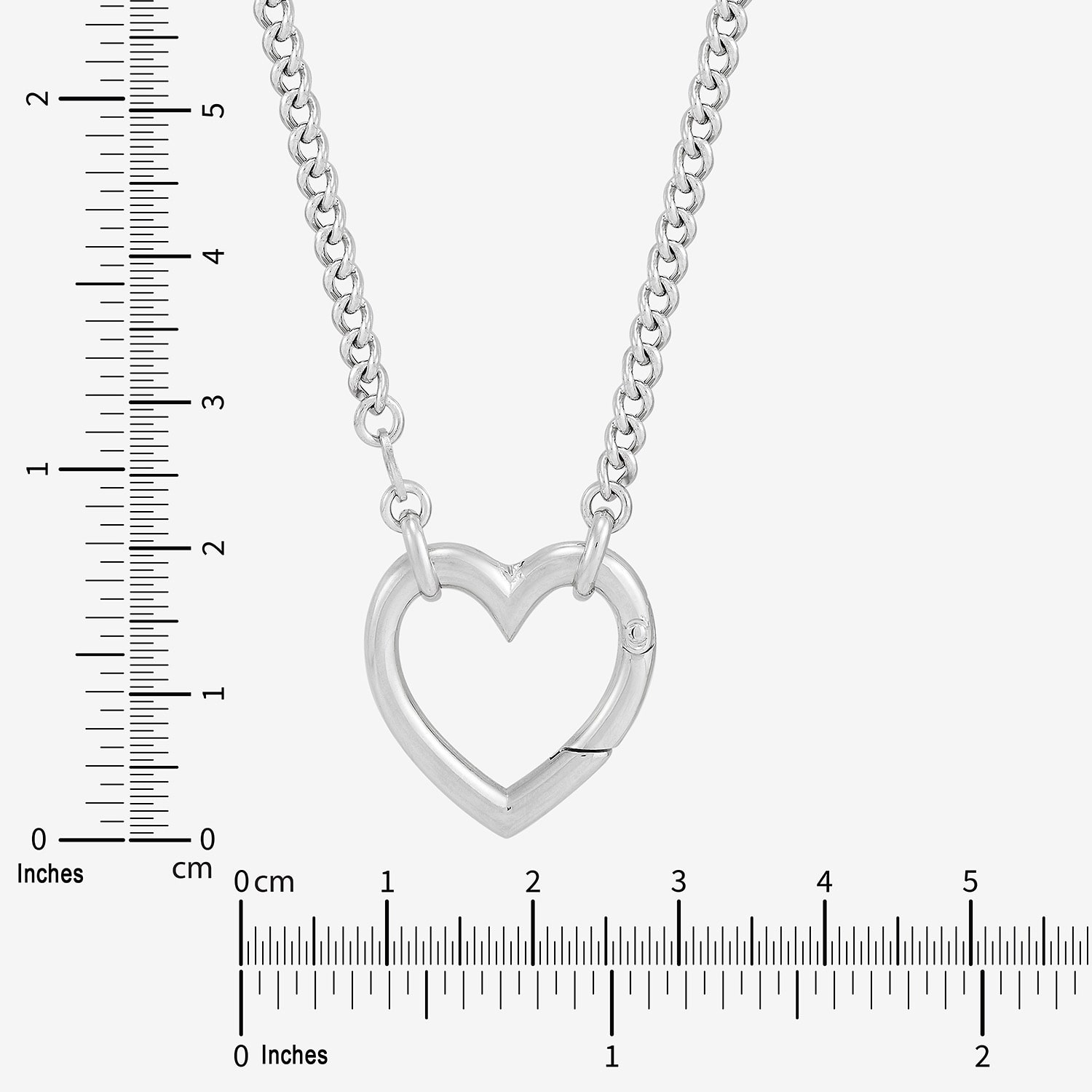 Limited Quantities! Womens Sterling Silver Heart 17 Inch Pendant Necklace