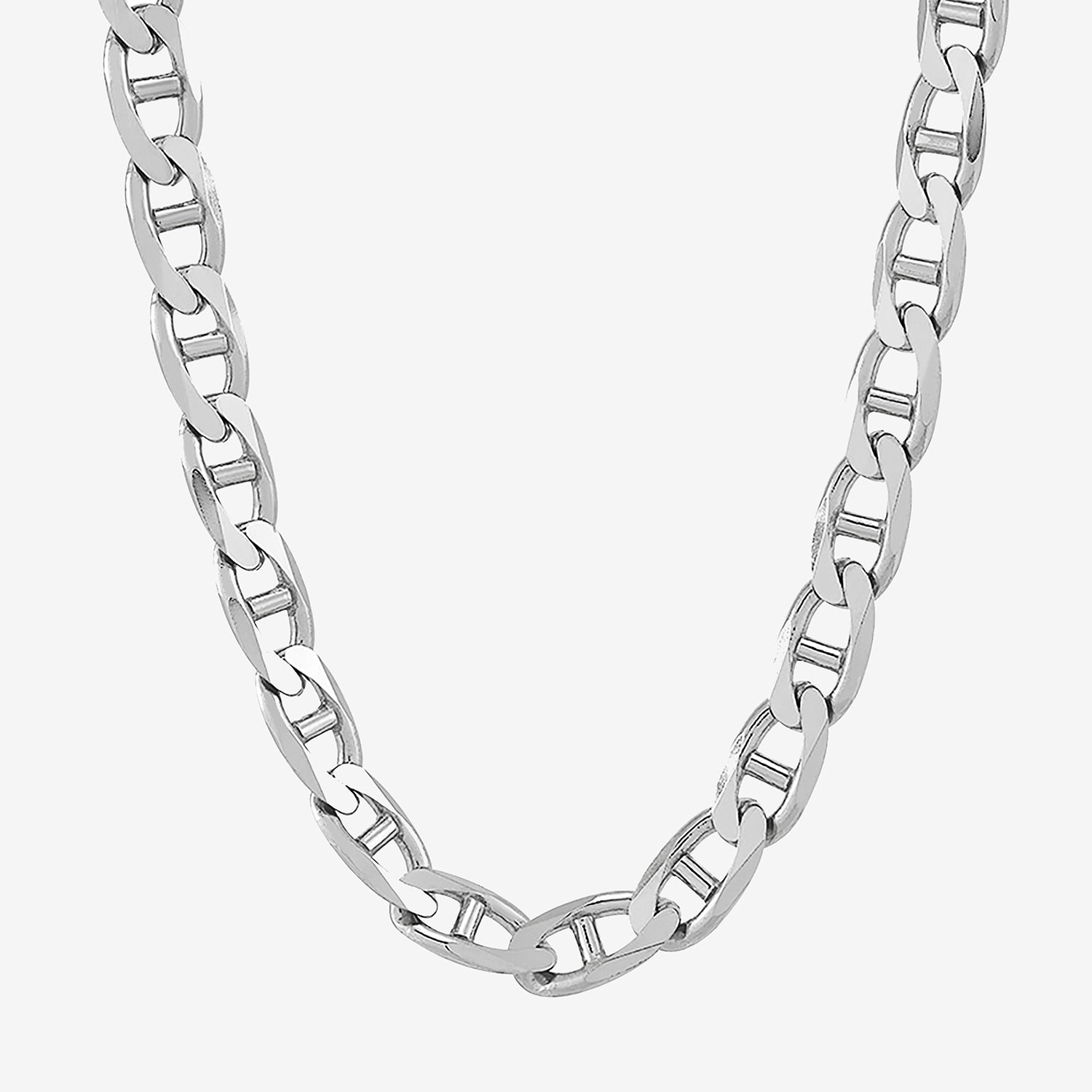 Limited Quantities! Mens Sterling Silver 22 Inch Mariner Chain Necklace