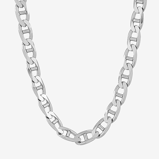 Limited Quantities! Mens Sterling Silver 22 Inch Mariner Chain Necklace