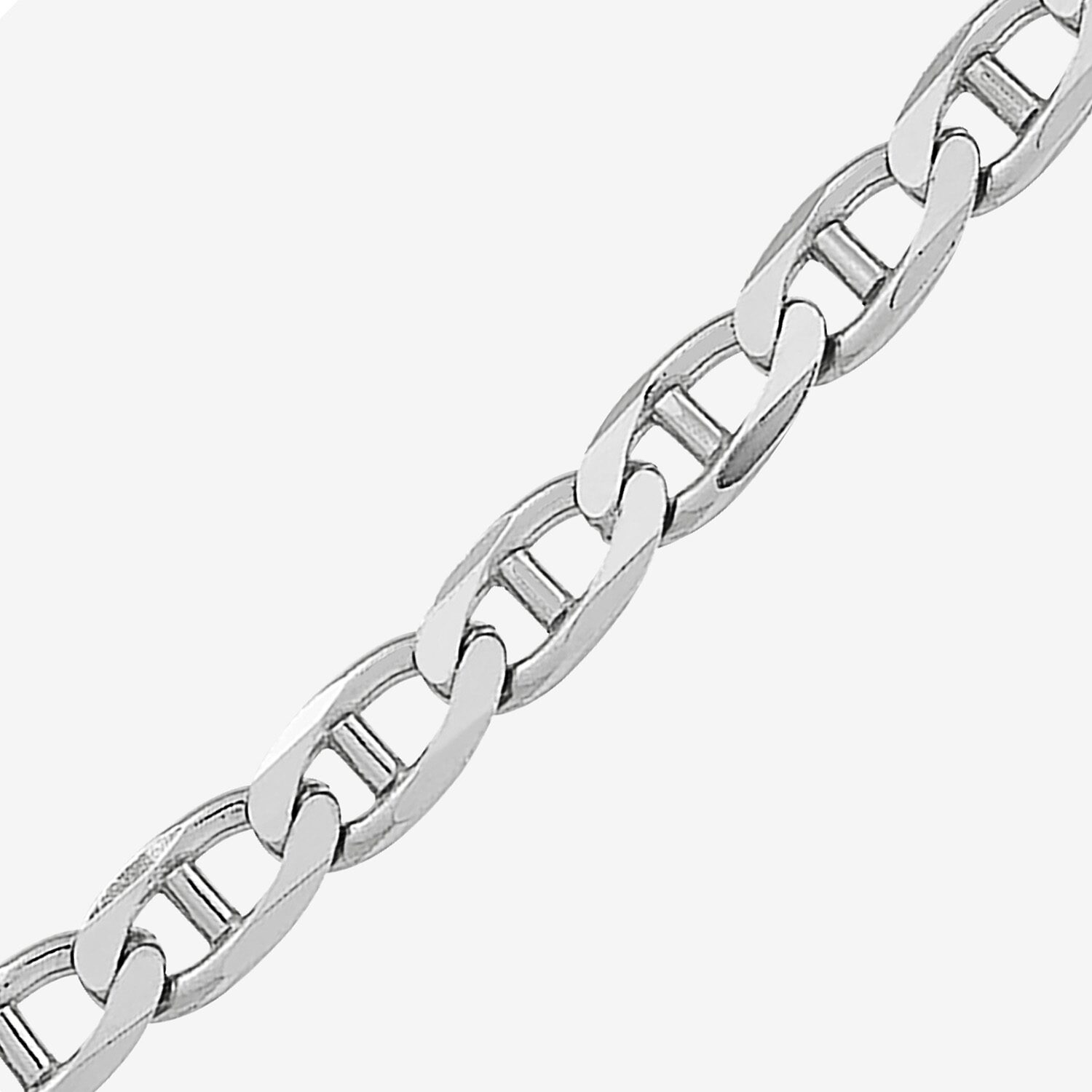 Limited Quantities! Mens Sterling Silver 22 Inch Mariner Chain Necklace