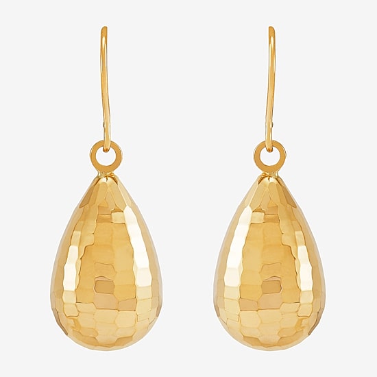 Limited Quantities! Womens 10K Gold Drop Earrings