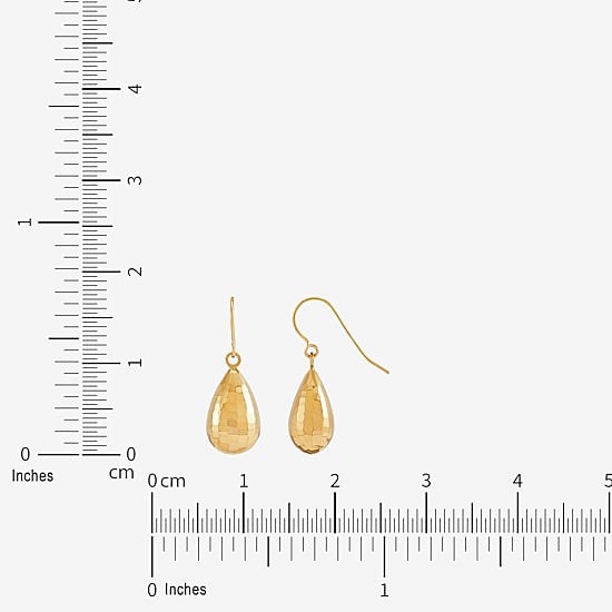 Limited Quantities! Womens 10K Gold Drop Earrings