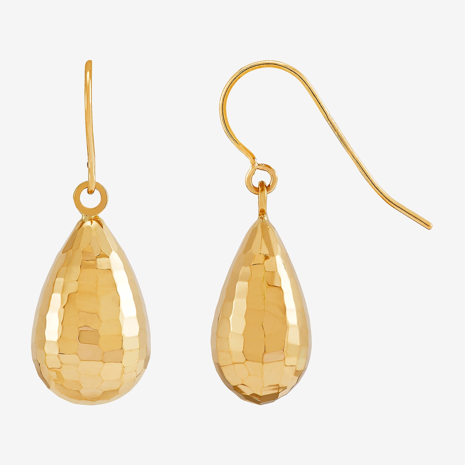 Limited Quantities! Womens 10K Gold Drop Earrings