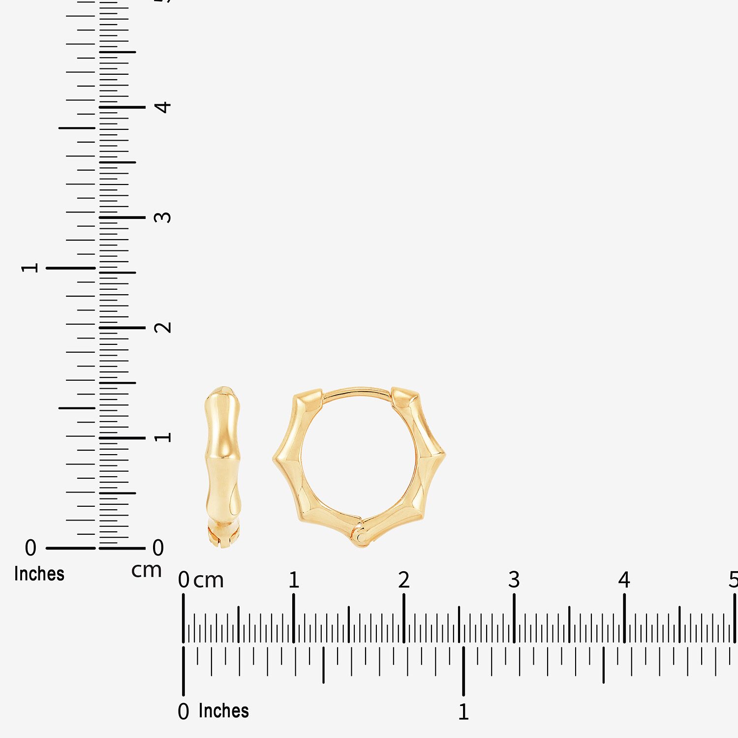 Limited Quantities! Womens 10K Gold 14.7mm Hoop Earrings
