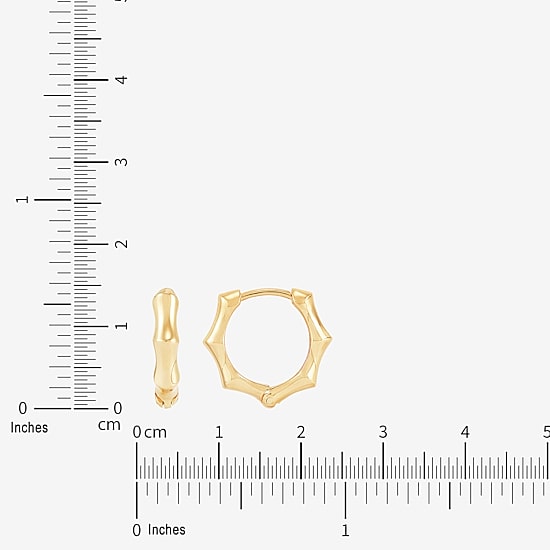 Limited Quantities! Womens 10K Gold 14.7mm Hoop Earrings