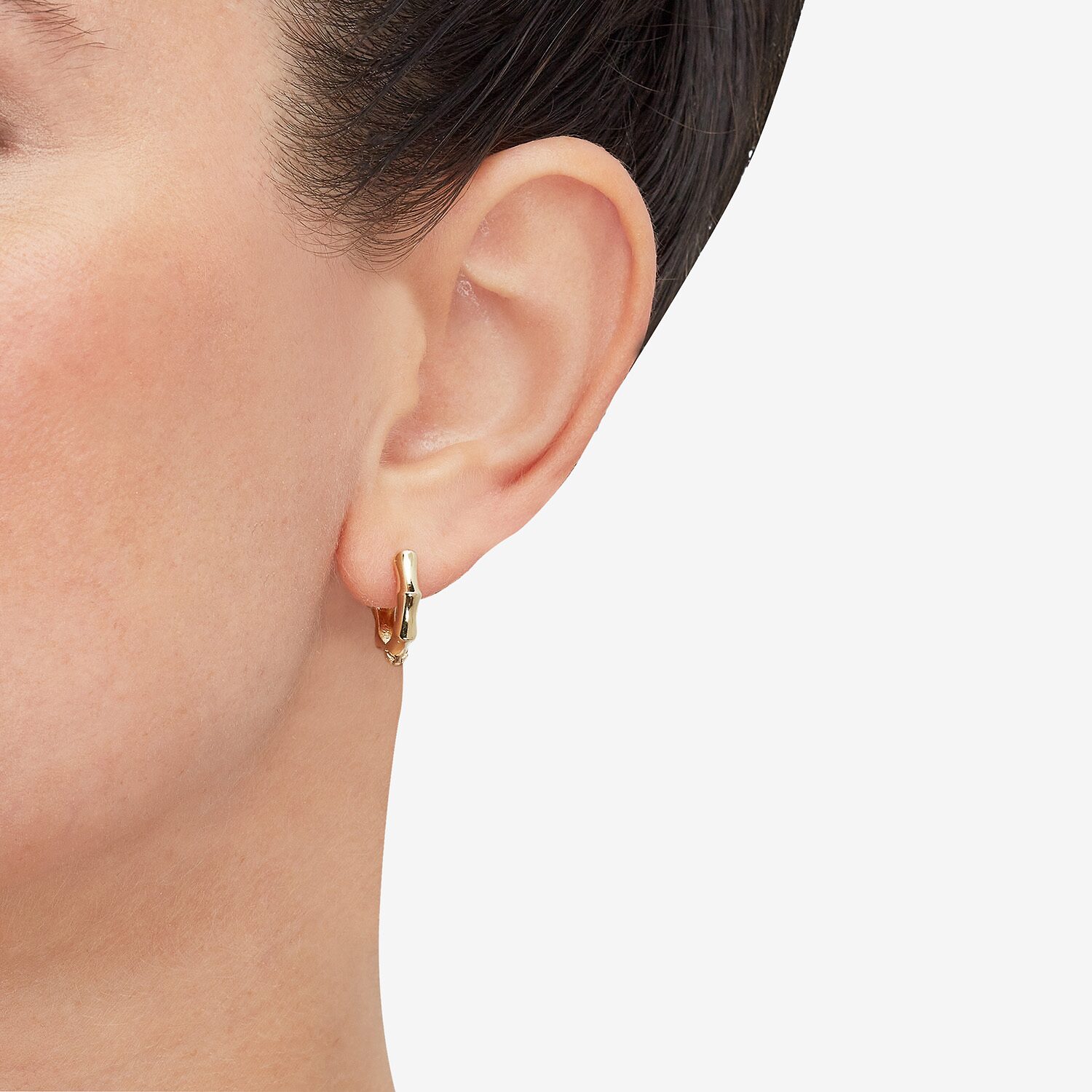 Limited Quantities! Womens 10K Gold 14.7mm Hoop Earrings