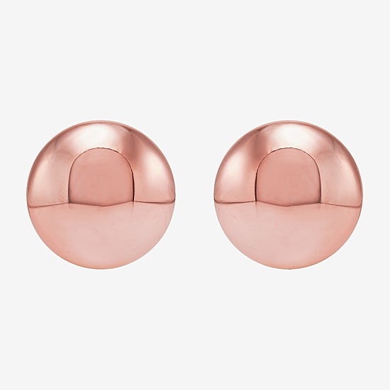 Limited Quantities! 14K Rose Gold 8mm Ball Stud Earrings