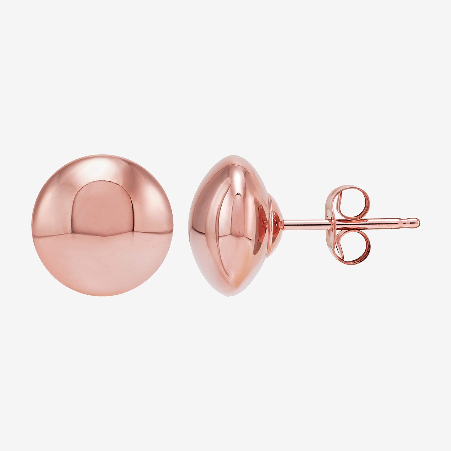Limited Quantities! 14K Rose Gold 8mm Ball Stud Earrings