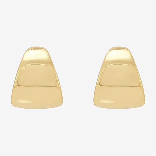 Limited Quantities! Womens 10K Gold 13.1mm Hoop Earrings