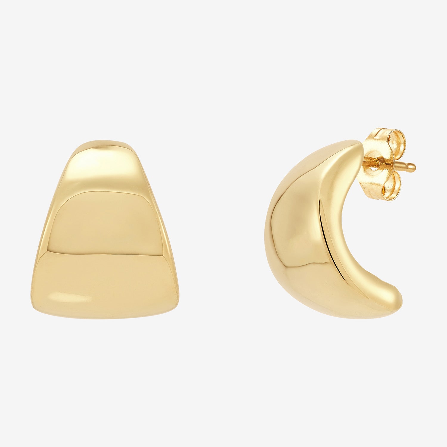 Limited Quantities! Womens 10K Gold 13.1mm Hoop Earrings