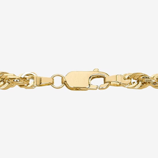 Limited Quantities! Womens 10K Gold 24 Inch Rope Chain Necklace
