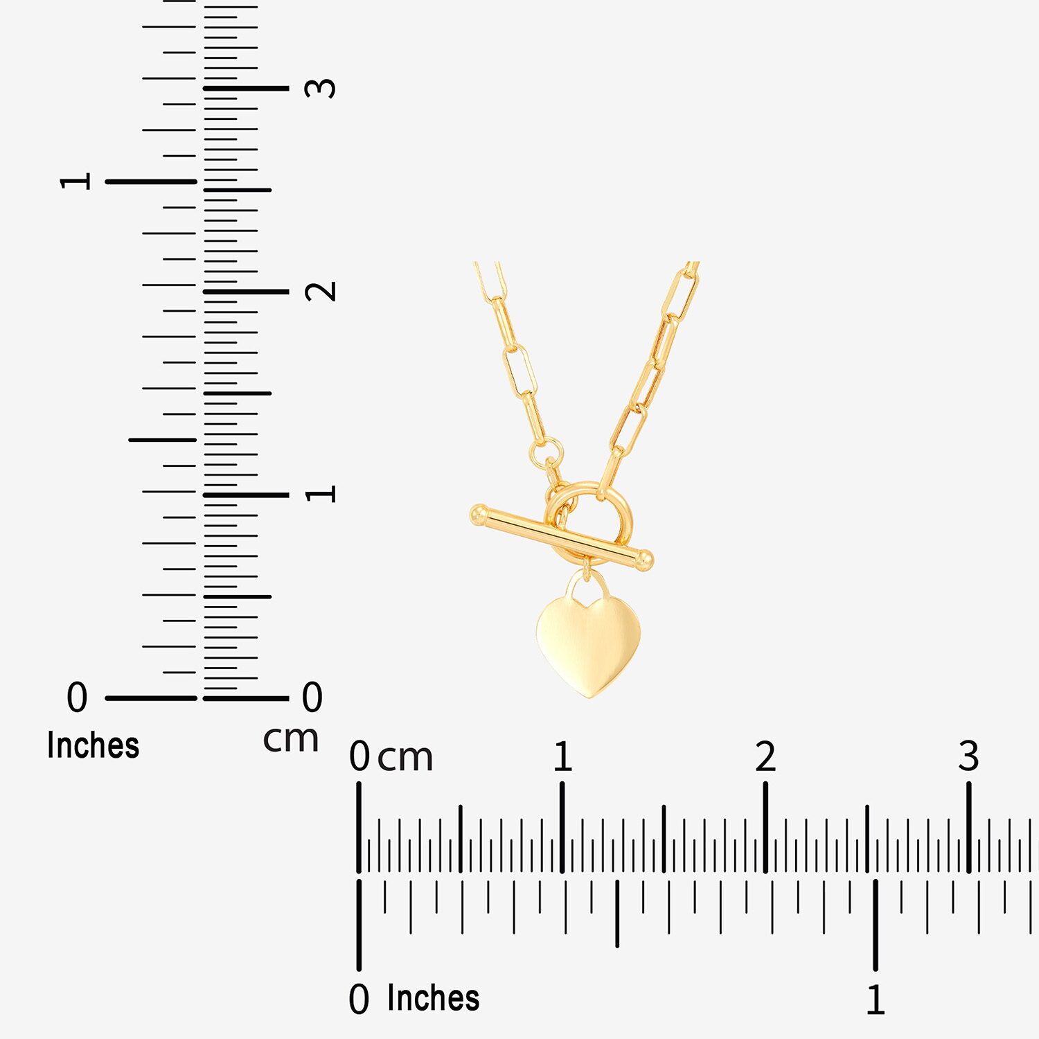 Limited Quantities! Womens 14K Gold Heart Inch Pendant Necklace