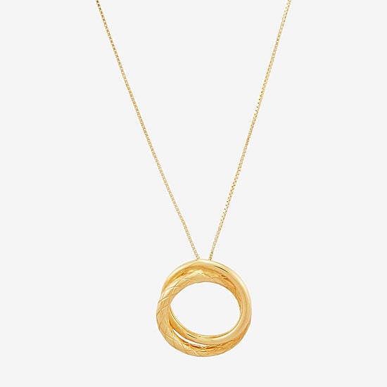 Limited Quantities! Womens 14K Gold 18 Inch Pendant Necklace