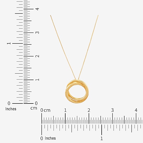 Limited Quantities! Womens 14K Gold 18 Inch Pendant Necklace