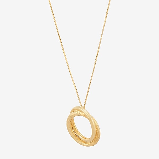 Limited Quantities! Womens 14K Gold 18 Inch Pendant Necklace