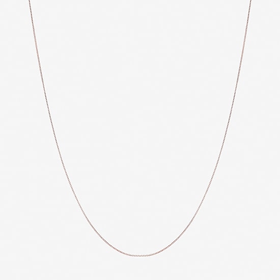 Limited Quantities! Womens 14K Rose Gold 20 Inch Box Chain Necklace