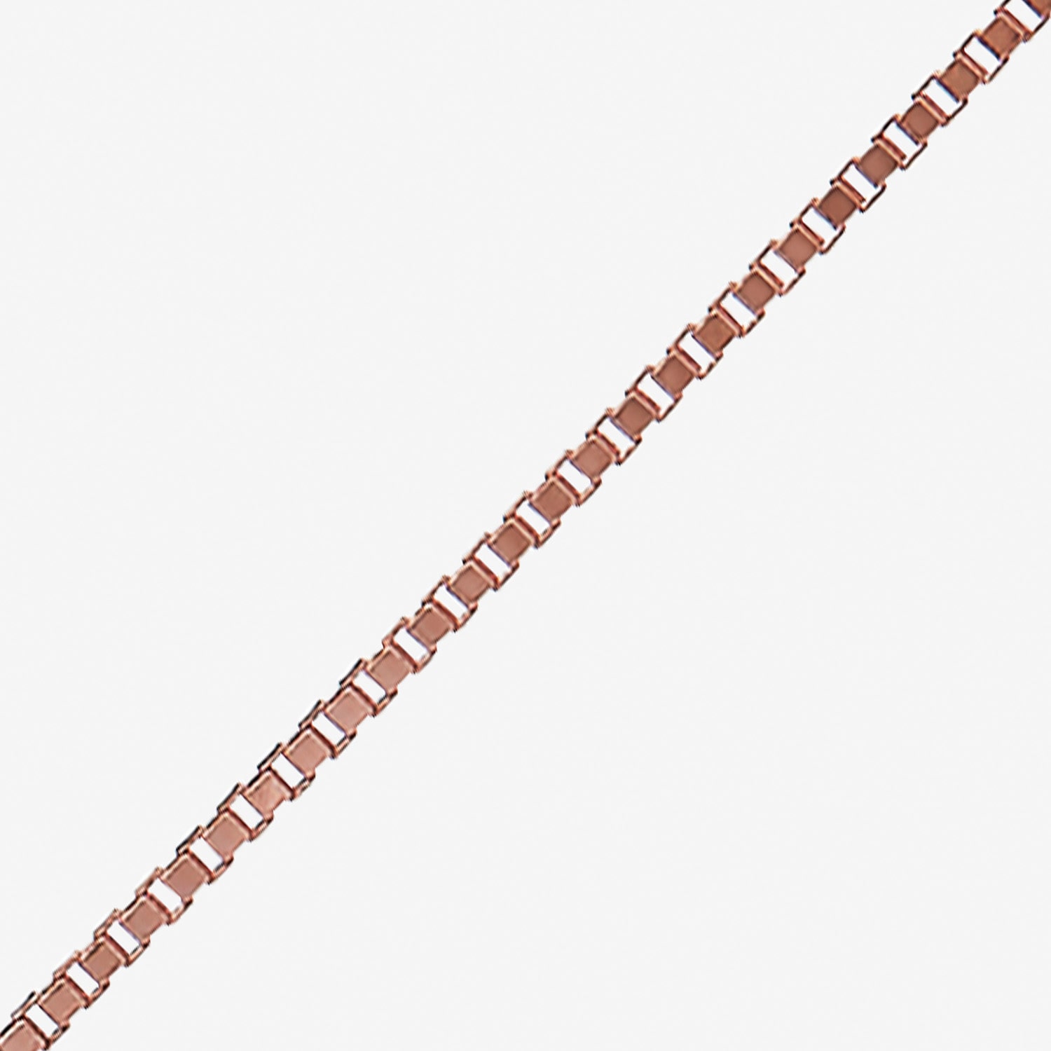 Limited Quantities! Womens 14K Rose Gold 20 Inch Box Chain Necklace