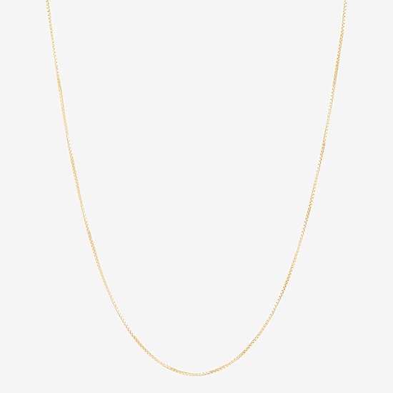 Limited Quantities! Womens 10K Gold 20 Inch Box Chain Necklace
