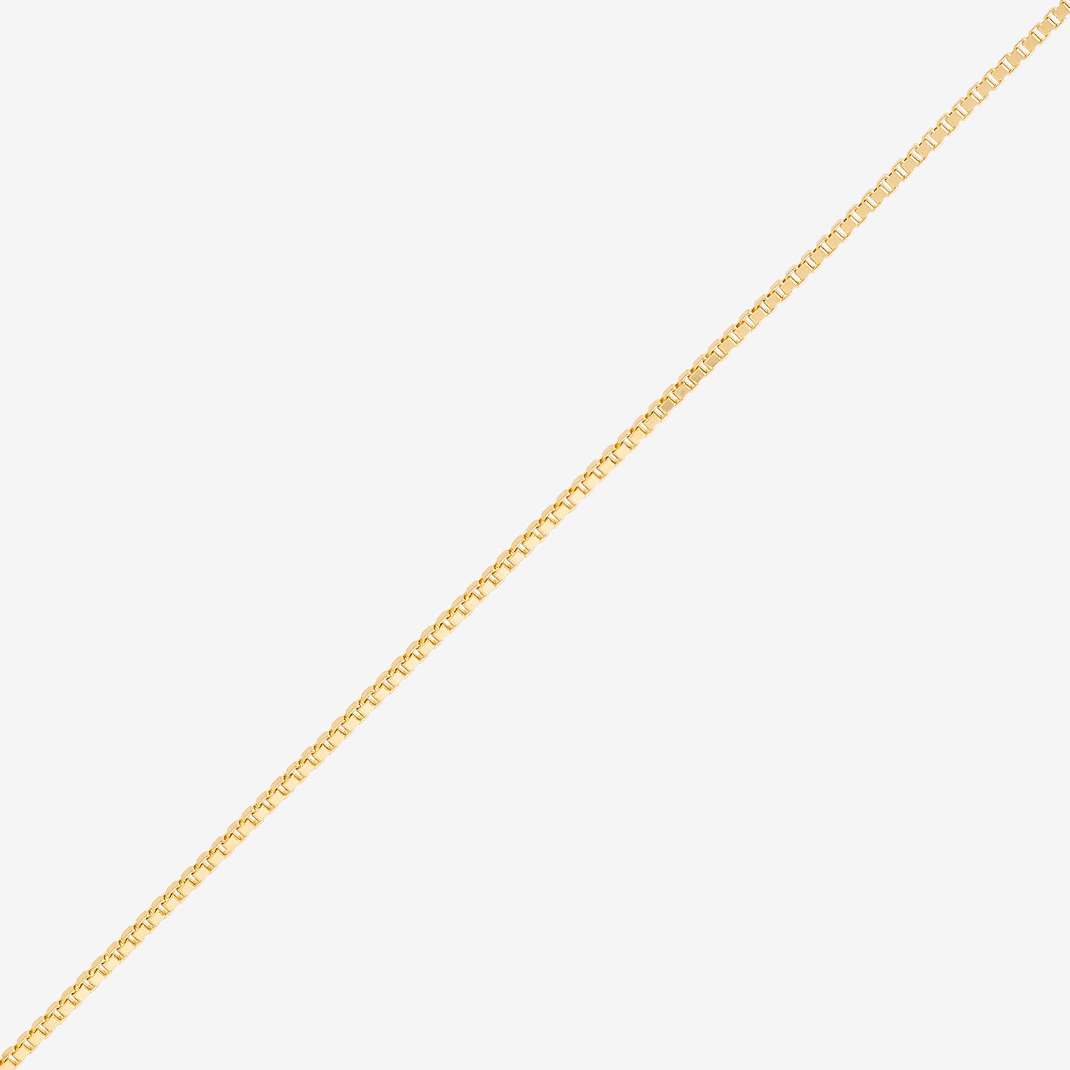 Limited Quantities! Womens 10K Gold Inch Box Chain Necklace