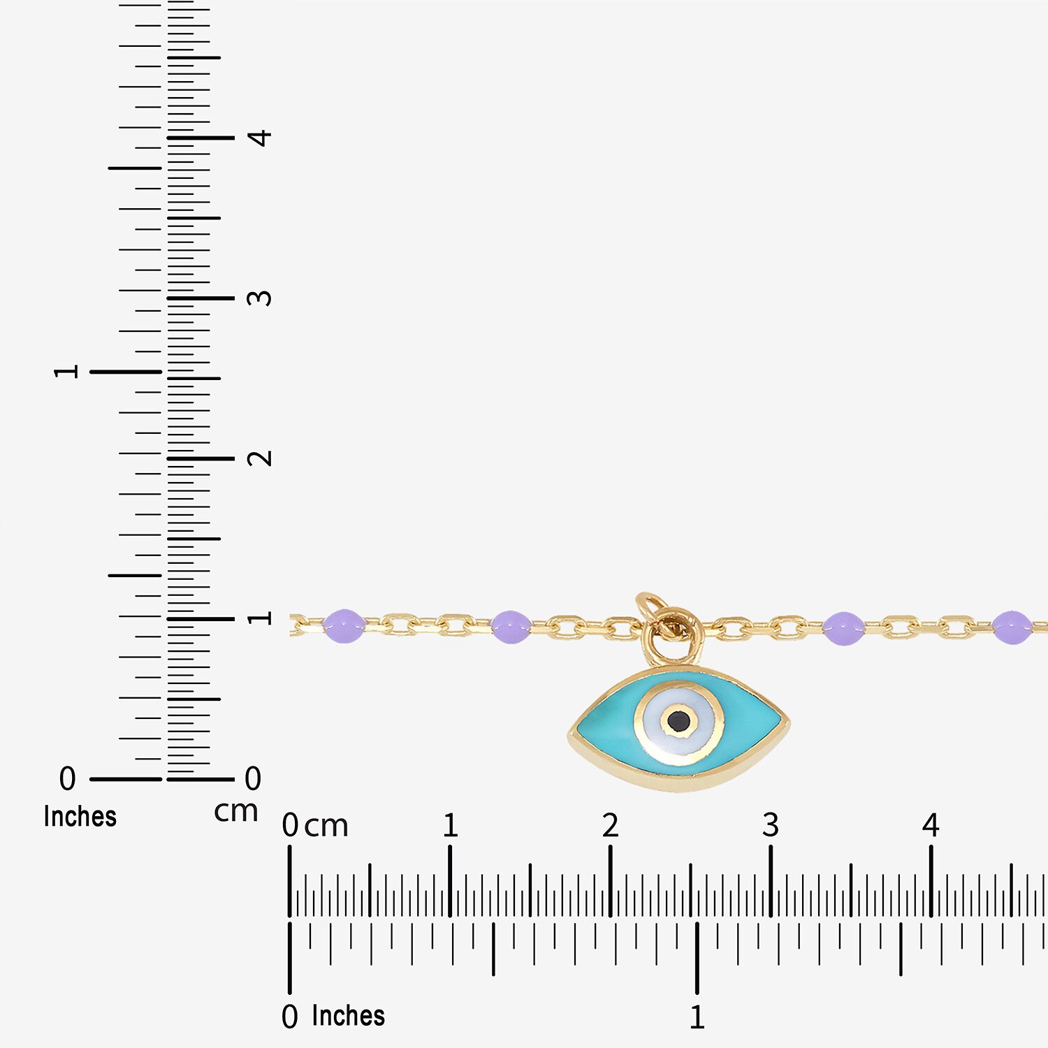 Limited Quantities! Womens 14K Gold Evil Eye Beaded Bracelet