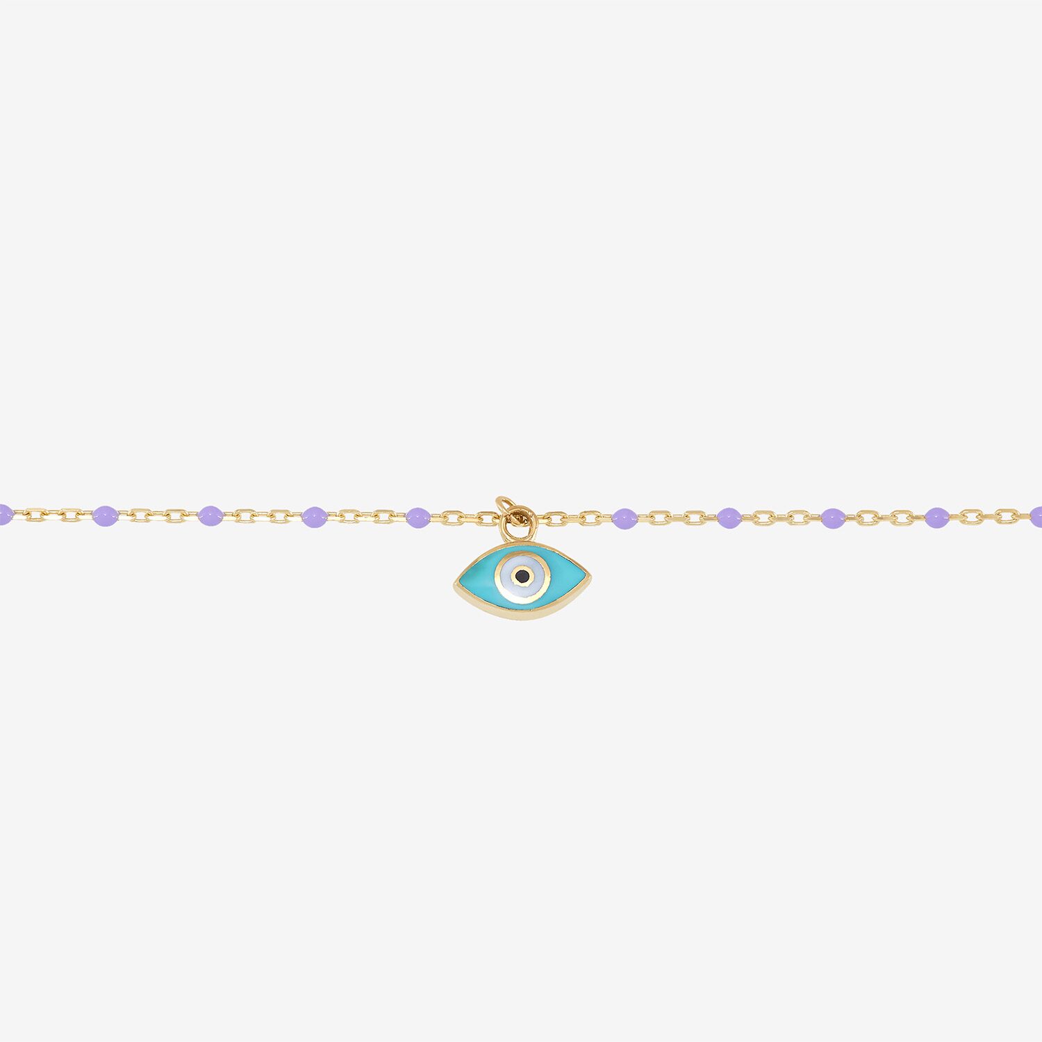 Limited Quantities! Womens 14K Gold Evil Eye Beaded Bracelet