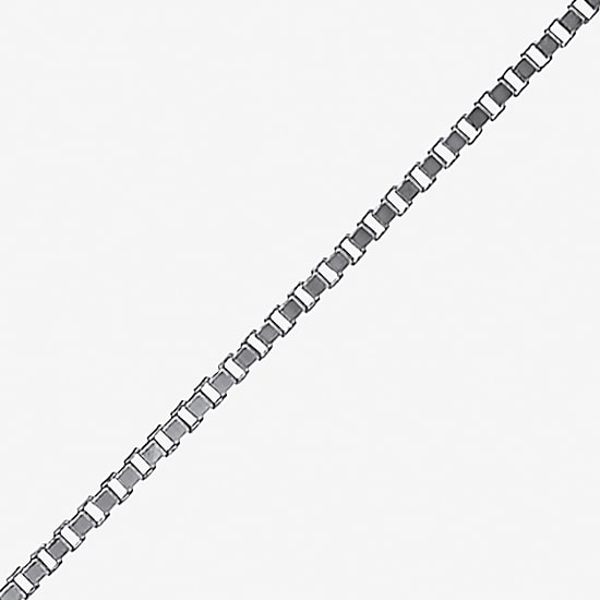 Limited Quantities! Womens 14K White Gold 20 Inch Box Chain Necklace