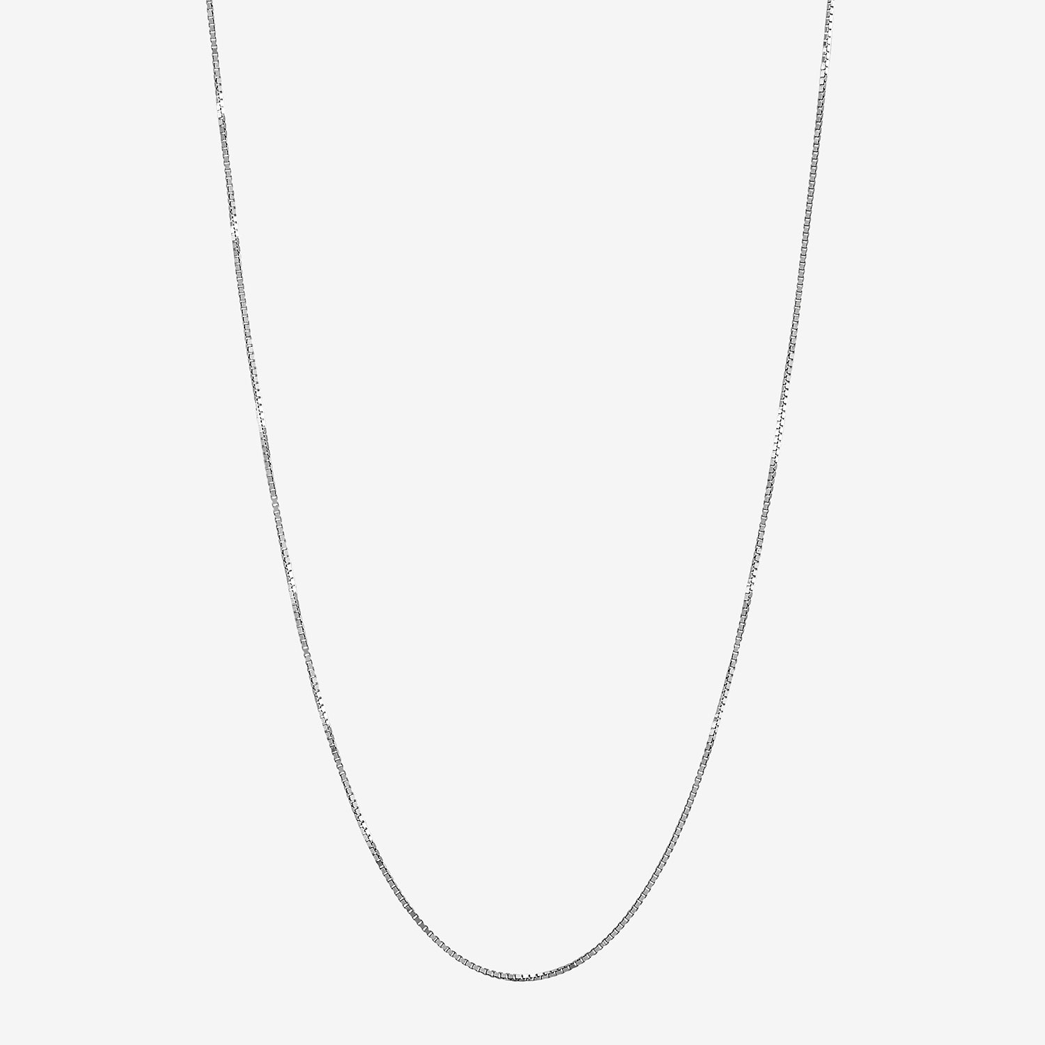 Limited Quantities! Womens 14K White Gold 24 Inch Box Chain Necklace