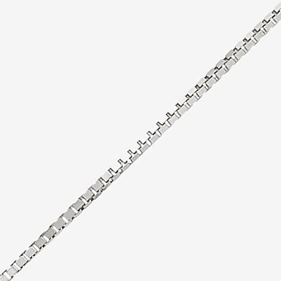 Limited Quantities! Womens 14K White Gold 24 Inch Box Chain Necklace