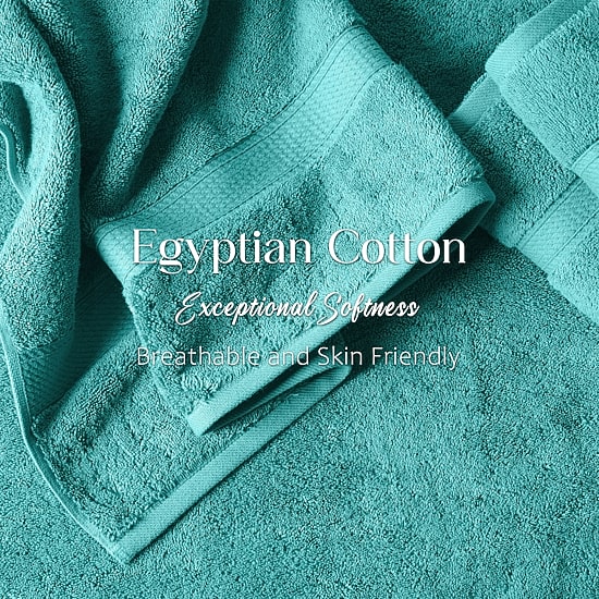 SUPERIOR® Madeline Collection | Plush Egyptian Cotton 3-pc. Quick Dry Solid Bath Towel Set