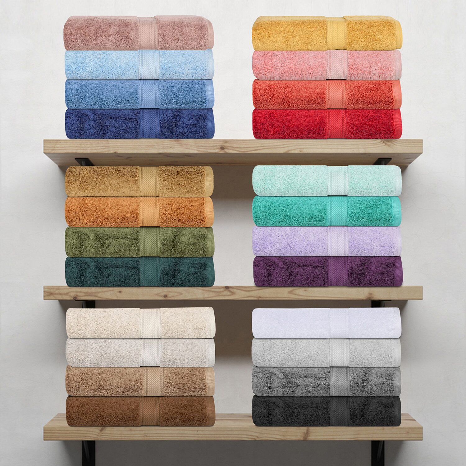 SUPERIOR® Madeline Collection | Plush Egyptian Cotton 2-pc. Bath Sheet