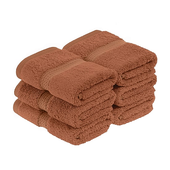 SUPERIOR® Madeline Collection | Plush Egyptian Cotton 6-pc. Quick Dry Washcloth