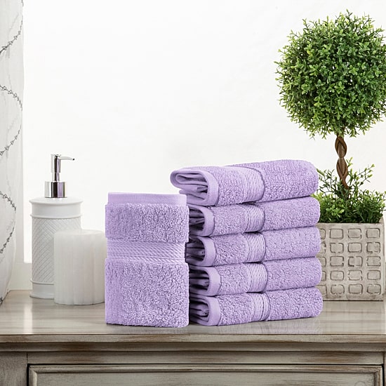 SUPERIOR® Madeline Collection | Plush Egyptian Cotton 6-pc. Quick Dry Washcloth