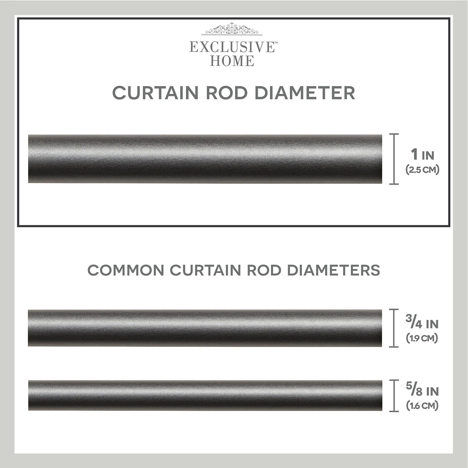 Exclusive Home Curtains Prism 1 Adjustable Curtain Rod