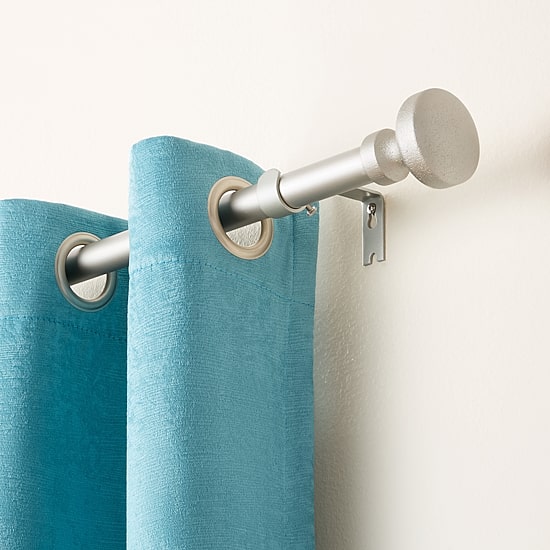 Town And Country Modern Rounded Cap 1 IN Adjustable Curtain Rod