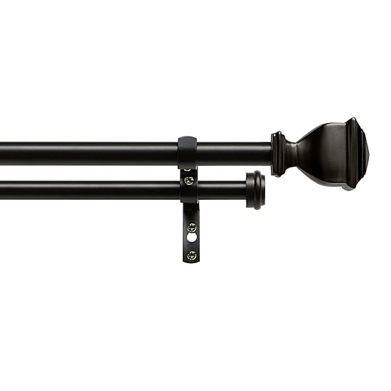 Exclusive Home Curtains Napoleon/Topper Double Double Curtain Rod
