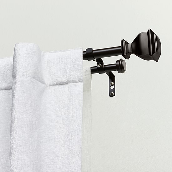 Exclusive Home Curtains Napoleon/Topper Double Double Curtain Rod