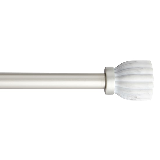 Town And Country Marbled Flute 1 IN Adjustable Curtain Rod