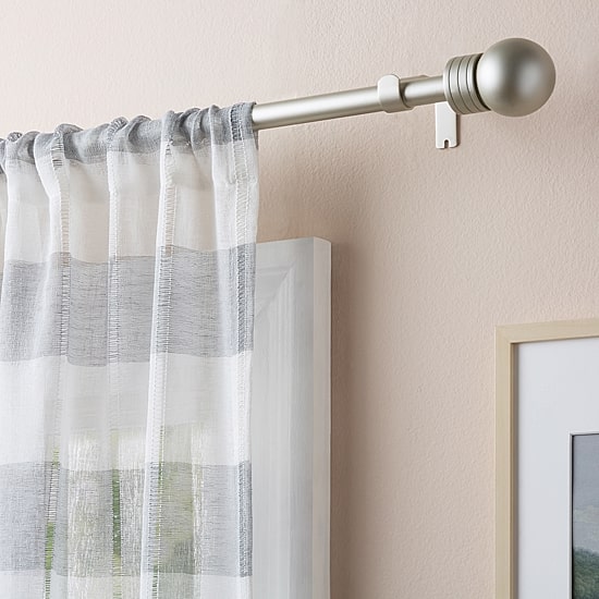 Town And Country Modern Sphere 1 IN Adjustable Curtain Rod