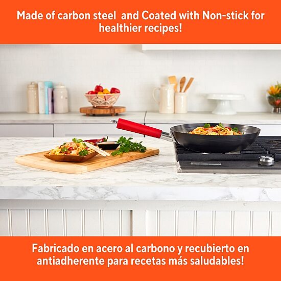 IMUSA 12 Inch Carbon Steel Wok