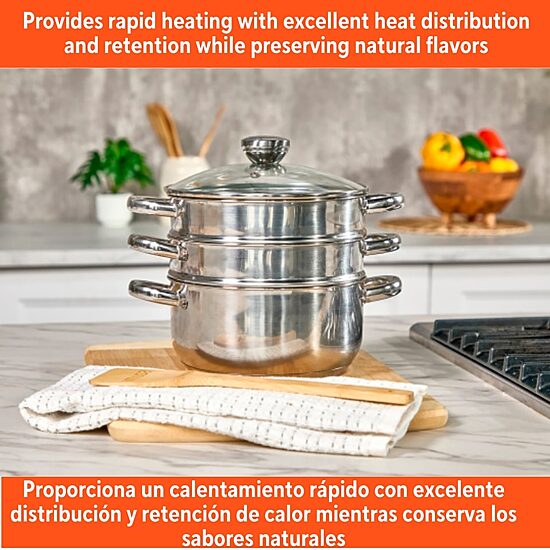 IMUSA 3 Qt Stainless Steel Double Boiler