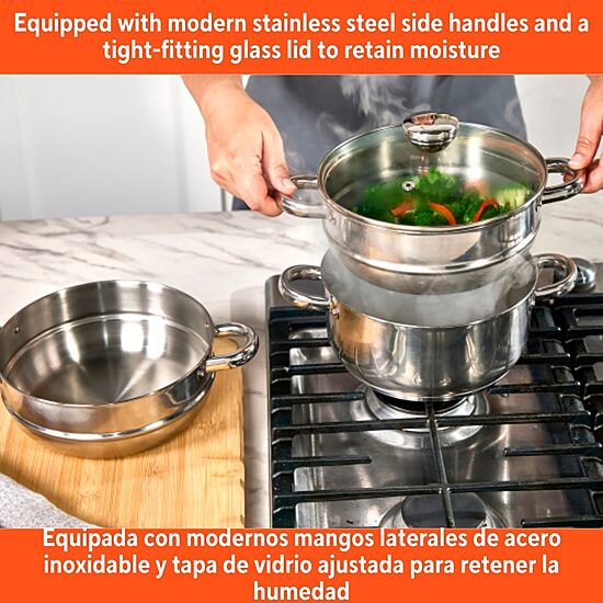 IMUSA 3 Qt Stainless Steel Double Boiler