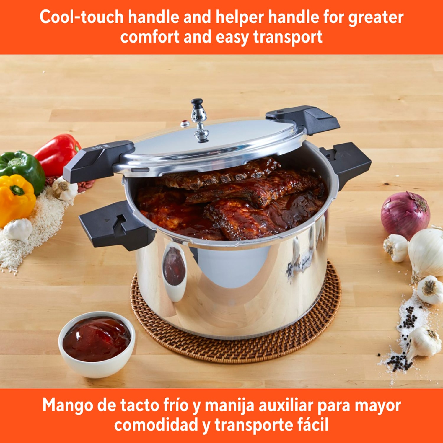 IMUSA 16 Qt Aluminum Stovetop Pressure Cooker
