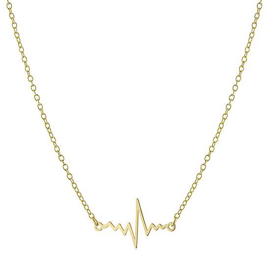 Silver Treasures Womens 14K Gold Over Silver 16 Inch Pendant Necklace