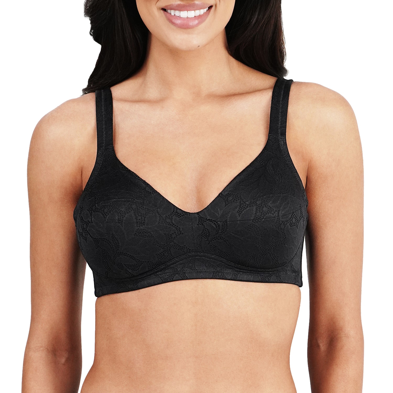 Dominique Jolie Wireless Jacquard Minimizer Bra - 6018