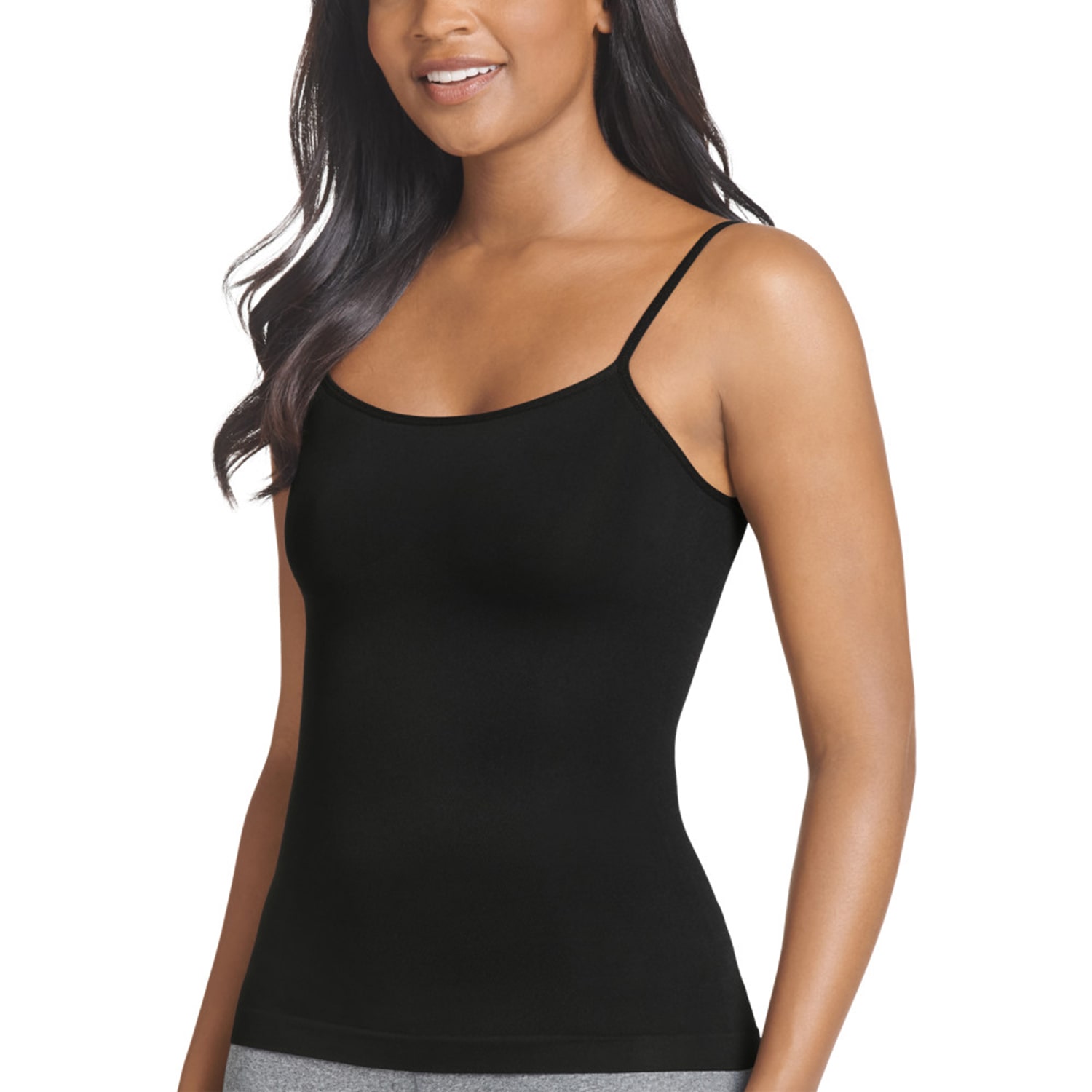 Jockey Womens Scoop Neck Sleeveless Average + Full Figure Camisole